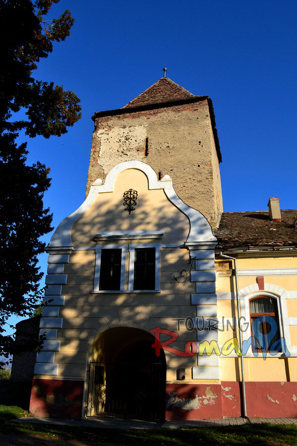 Fortified Church from Bratei Village Transylvania Romania00001